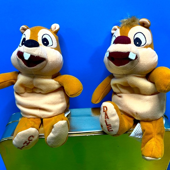 DISNEY EXCLUSIVE NWOT VTG 90s CHIP & DALE COLLECTIBLE RETIRED BEAN BAG PLUSH - Picture 4 of 10